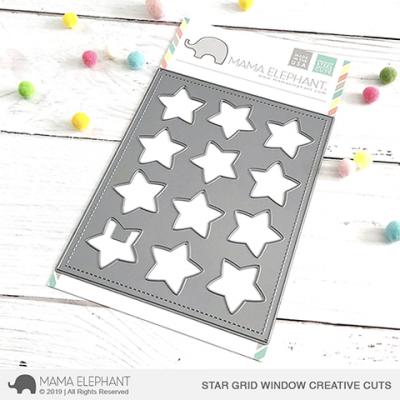 Mama Elephant Creative Cuts - Star Grid Window